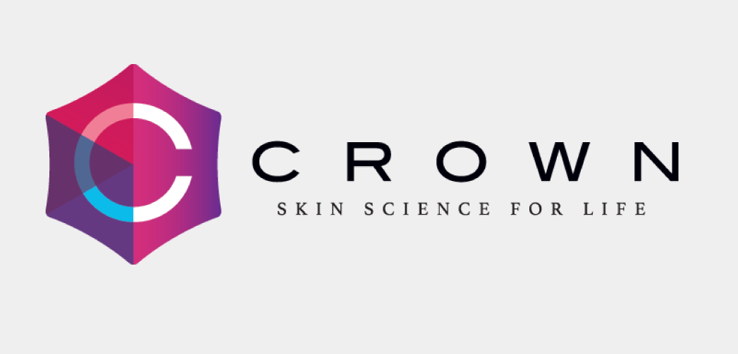 logo for Crown with subtext: Skin science for life
